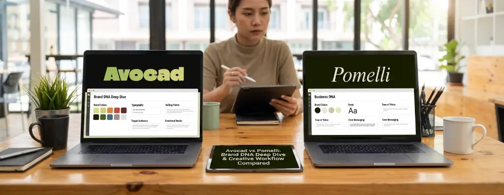 How Avocad and Pomelli approach brand identity extraction