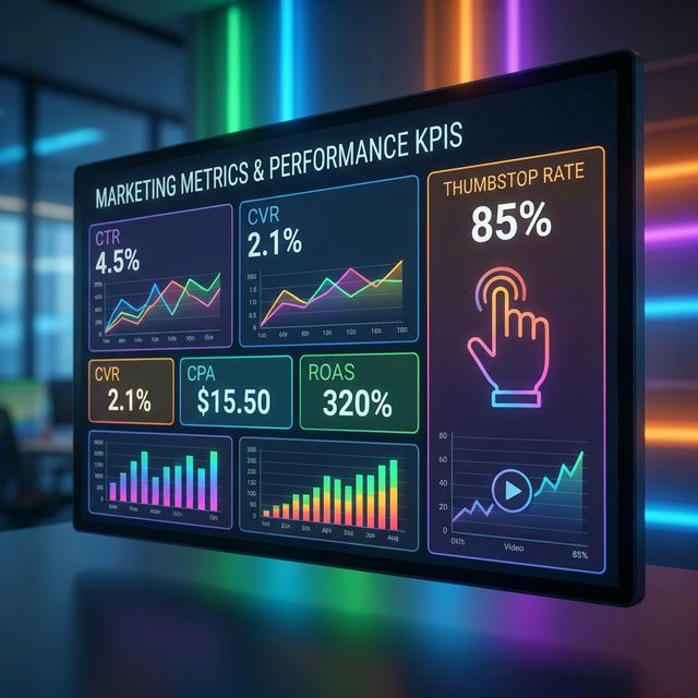 Creative Metrics Explained Thumbstop Rate CTR CVR CPA and More