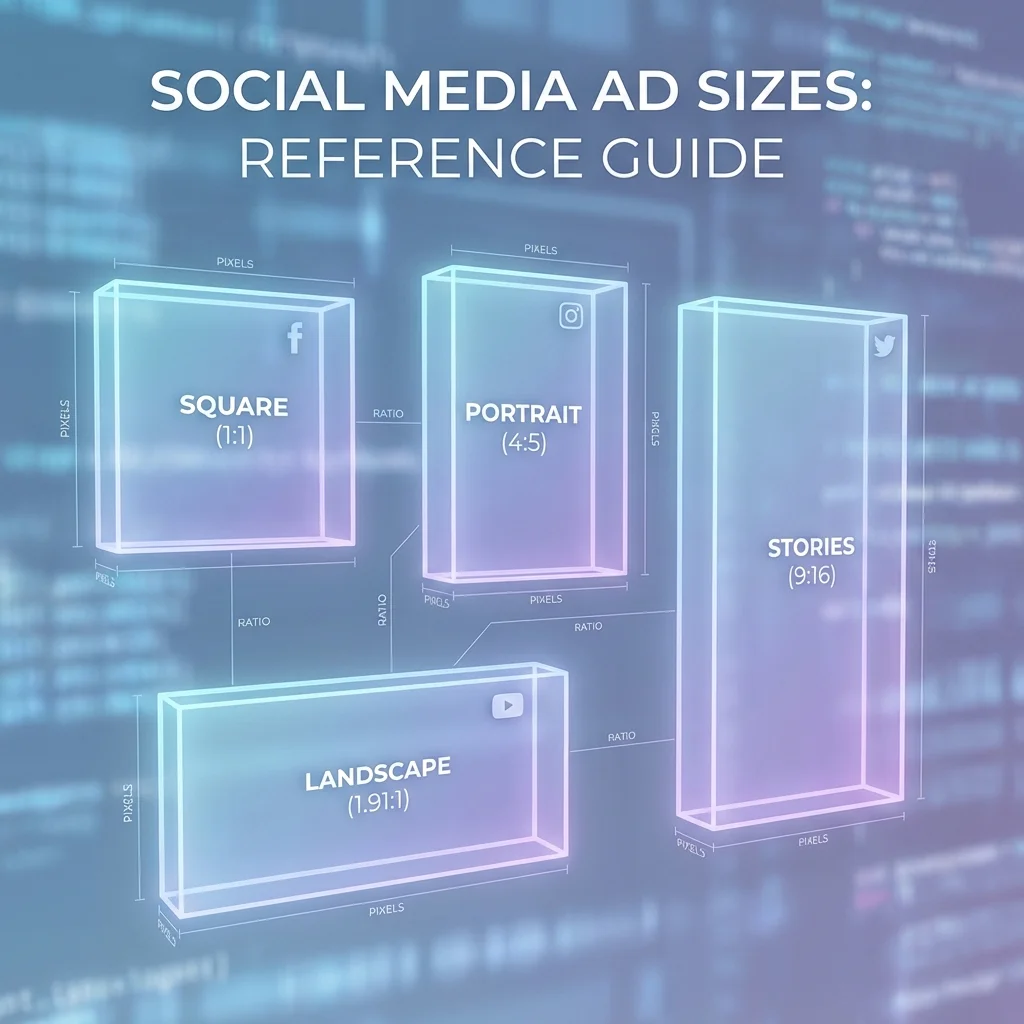 Social media ad sizes reference guide
